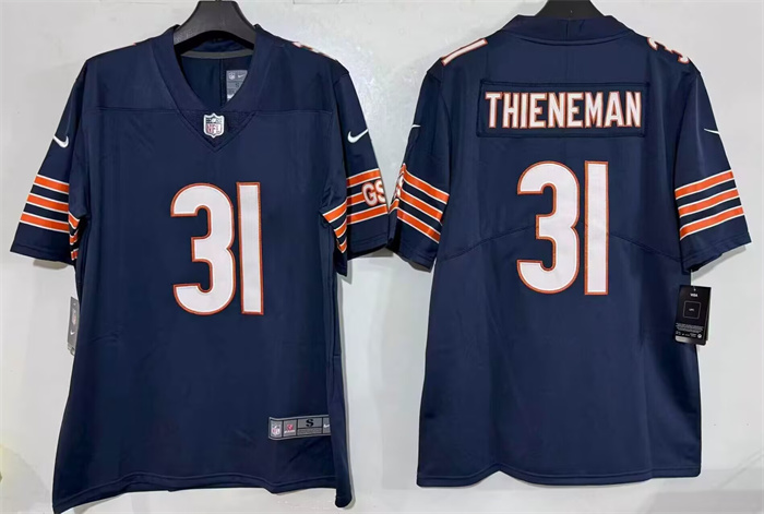 Men's Chicago Bears #31 Dillon Thieneman Navy 2026 Draft Vapor Untouchable Limited Stitched Football Jersey